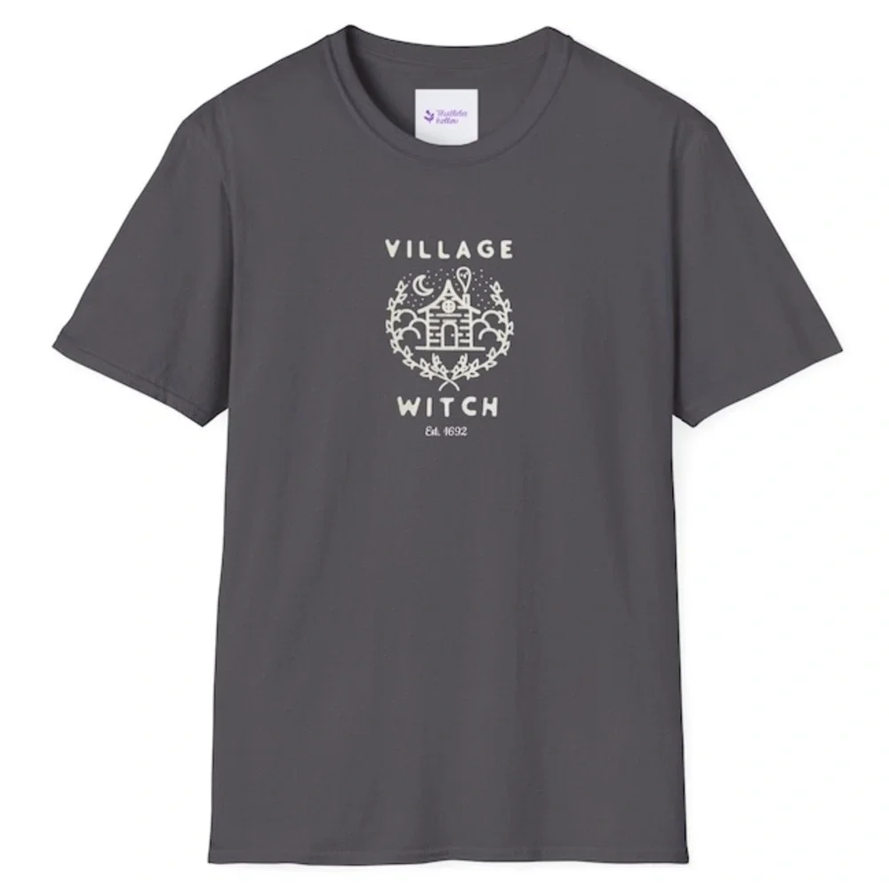 Village Witch Salem 1692 Halloween Unisex Softstyle T-Shirt Brand New Size Small - Picture 10 of 10